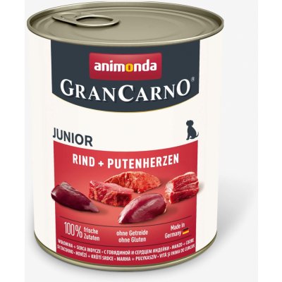 Animonda Gran Carno Junior hovězí & krůtí srdce 800 g – Zboží Mobilmania