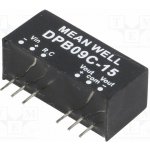 MEAN WELL DPB09C-15 Měnič: DC/DC; 9W; Uvst: 36÷75VDC; Uvýst: 15VDC; Uvýst2: -15VDC; SIP8 – Hledejceny.cz