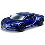 Bburago Plus Bugatti Chiron modrá 1:32 – Zboží Mobilmania