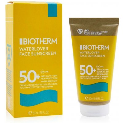Biotherm pleťový krém na opalování SPF50 Waterlover (Face Sunscreen) 50 ml