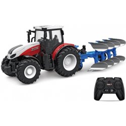 H-toys Zemědělský traktor s pluhem 2,4 GHz RTR 1:24
