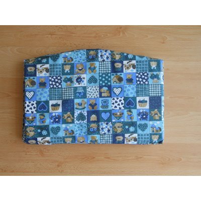 Jitro molitanový sedák modrá patchwork