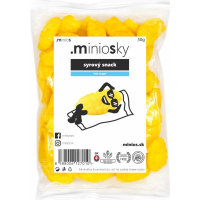 Minios Kukuřičné křupky sýrový snack 50 g – Zboží Dáma
