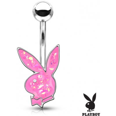 Steel Edge piercing do pupíku Playboy SEPBNC006S Růžová – Zboží Mobilmania