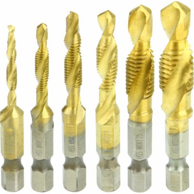 VRTÁKY SE ZÁVITNÍKY M3, M4, M5, M6, M8, M10 - BITY 1/4" HSS M22332 – Sleviste.cz