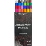 Artmagico akrylové fixy jemný hrot 1 mm 24 barev – Hledejceny.cz