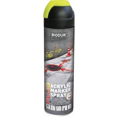 Biodur značkovací sprej 500 ml žlutý – Zbozi.Blesk.cz