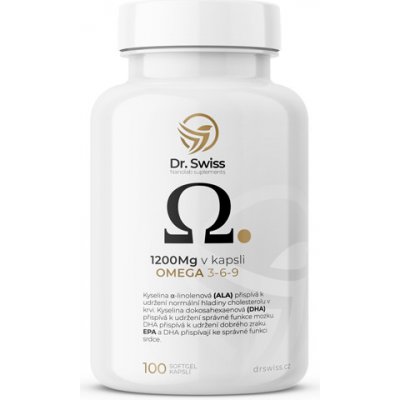 Dr. Swiss Omega 3-6-9 100 kapslí – Hledejceny.cz