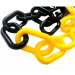 ProfiGaráž Plastový řetěz, 10mm, žluto-černý, 25m – Zboží Mobilmania