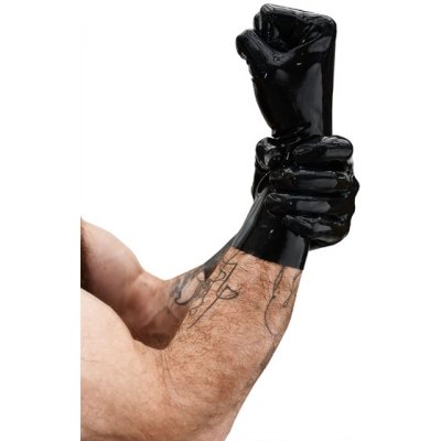 Mister B Premium Rubber Short Gloves Black černé krátké gumové rukavice SMALL – Zboží Mobilmania