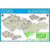 Nástěnné mapy Žaket vydavatelství nástěnná mapa Česko a Slovensko 1:550 t, 150x100 cm - lišta