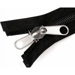 Zip stanový spirálový No 10 s oboustranným jezdcem délka 250 cm - černá – Zboží Mobilmania