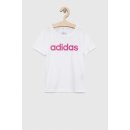 adidas dětské bavlněné tričko G LIN bílá