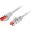síťový kabel Lanberg PCF6-10CU-1000-S Patch, CAT 6 S-FTP, AWG 26/7, LSZH, měď, 10m, šedý