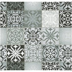 Tapety Gekkofix 12066 Samolepící fólie Azulejos kachličky šedé tmavé šíře 45cm