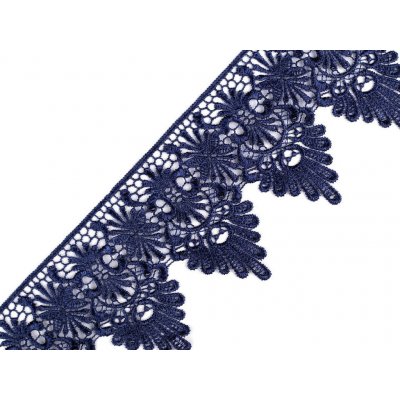 Prima-obchod Vzdušná krajka šíře 80 mm, barva 3 modrá tmavá – Zboží Mobilmania