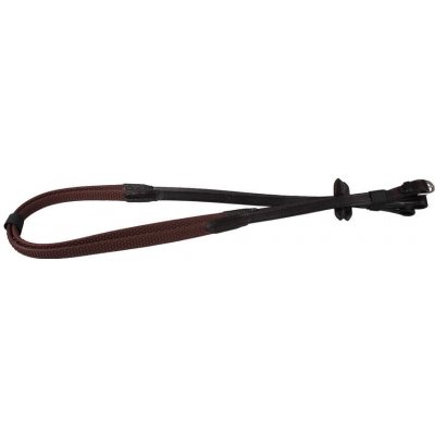 QHP Otěže Rubber Soft hnědé – Zboží Dáma