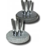 Interiérový stojan na vlajku - kámen - 4-ramen. - světlý – Zboží Mobilmania