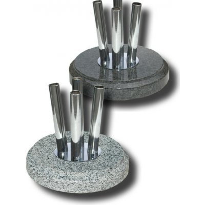 Interiérový stojan na vlajku - kámen - 4-ramen. - světlý – Zboží Mobilmania