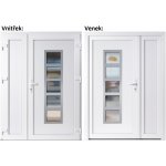 Soft Lucy Inox+Panel Plný bílé pravé 130 x 200 cm – Hledejceny.cz