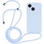 Pouzdro Appleking silikonové se šňůrkou iPhone 14 Pro - modré – Zboží Mobilmania