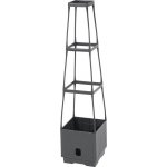 STREND PRO Květináč plastový s opěrnou věží 25×25×105 cm 213982 – Zboží Mobilmania