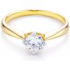 Prsteny Savicki zásnubní prsten dvoubarevné zlato zirkon C 15021 PI