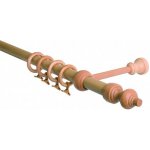 GARNÝŽE-HEBR Garnýž dřevěná buk jednoduchá 400 cm – Zboží Mobilmania