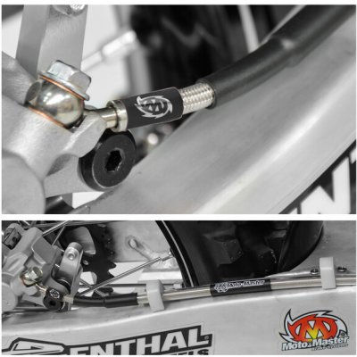 MOTO-MASTER brzdová hadička v ocelovém opletení zadní KTM SX/SXF/SX-F/EXC/EXCF/EXC-F 05-, HUSQVARNA TE/TC/FE/FC 14-16, GASGAS EX 21- – Hledejceny.cz