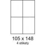 Mondi Samolepicí etikety 100 listů ( 4 etikety 105 x 148,5 mm) EL/MF-4L105x148.5 – Hledejceny.cz