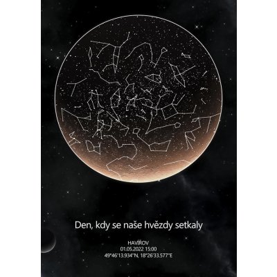 Hvězdná mapa životního okamžiku – Zboží Dáma