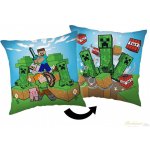 Jerry Fabrics Polštář Minecraft Creeper rush 40x40 – Zboží Dáma