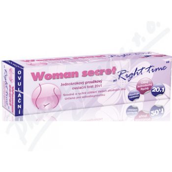 Woman Secret Right Time ovulační test proužkový 20 ks