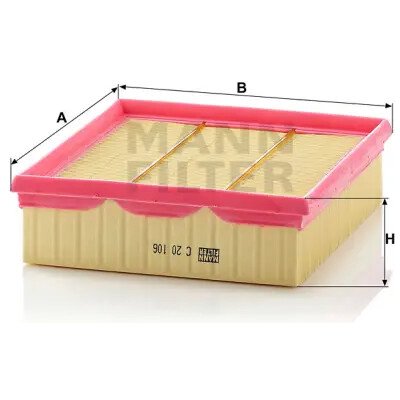 MANN FILTER Vzduchový filtr C 20 106 – Hledejceny.cz