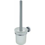 Spirella WC nástěnná štětka ATLANTIC s bílou skleněnou nádobou chrom 10 06429 – Hledejceny.cz