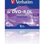 Verbatim DVD+R DL, 8,5GB 8x, AZO, jewel, 5ks (43541) – Hledejceny.cz