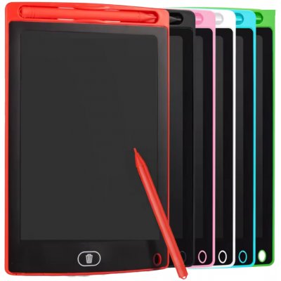 Kruzzel Grafická tabulka na kreslení se stylusem 8,5" Červená – Sleviste.cz