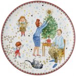 Rosenthal Vánoční talíř na cukroví Vánoční světýlka motiv Rodina zdobí stromek 22 cm 02476-727474-10862 – Sleviste.cz