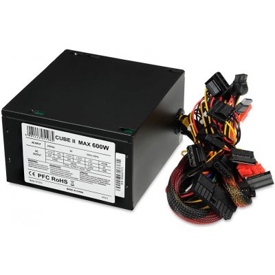 IBOX CUBE II ATX 600W BLACK EDITION ZIC2600W12CMFA – Zboží Mobilmania