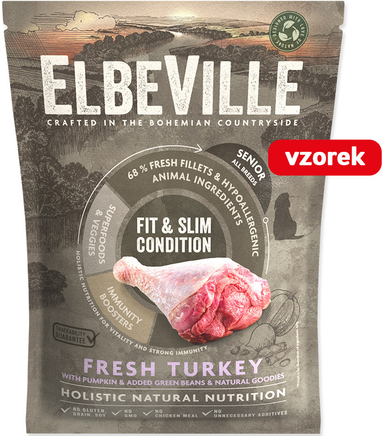 Elbeville Senior All Breeds Fresh Turkey Fit and Slim Condition 0,1 kg