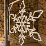 DECOLED Easy Fix 2D LED světelná vločka XI, Ø 100 cm, teple bílá, sada na veřejné osvětlení, hliník – Hledejceny.cz