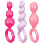 Satisfyer Booty Call anální kolík sada barevná 3 ks – Sleviste.cz