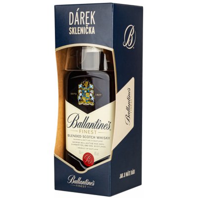 Ballantine’s 40% 0,7 l (dárkové balení 1 sklenice) – Zbozi.Blesk.cz