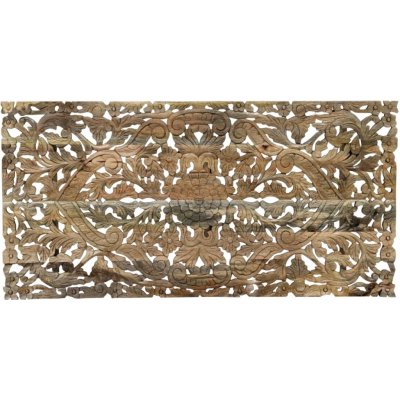 Lakšmi Obraz na zeď Retro 70 × 140 × 2,5 ručně vyřezávaný z masivu mango – Hledejceny.cz