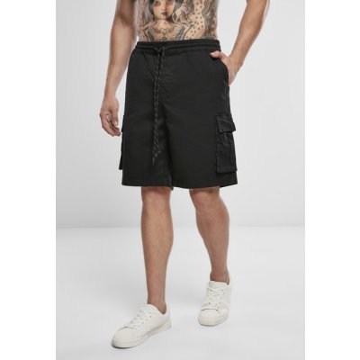 Urban Classics Drawstring cargo shorts černé