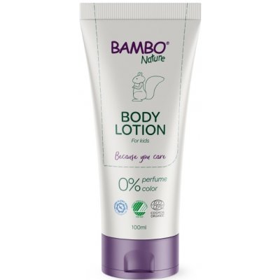 BAMBO Nature Tělové mléko pro děti neparfemované 100 ml