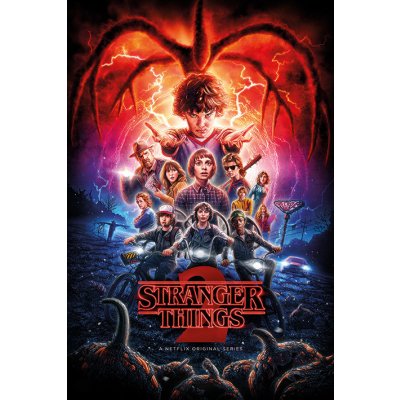 Plakát, Obraz - Stranger Things - One Sheet Season 2, 61 × 91.5 cm – Zboží Dáma