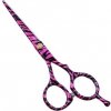 Kadeřnické nůžky Pro Feel Japan 5255 Pink Black profesionální kadeřnické nůžky na vlasy 5,5'