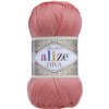 Příze Pletací / háčkovací příze Alize DIVA 619 lososová, jednobarevná, 100g/350m