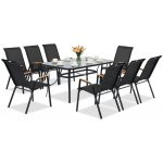 Garden Point Modena/Bitonto černý kovový zahradní nábytek pro 8 osob – Hledejceny.cz